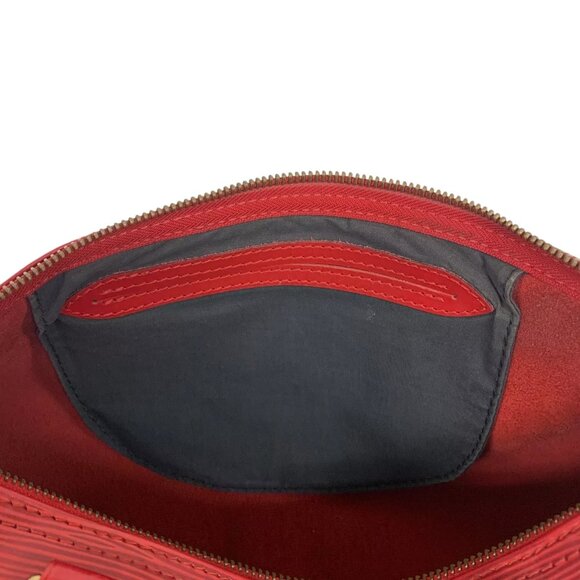 Brown-Bugundy Louis Vuitton Epi Speedy Boston Bag - Picture 15 of 16